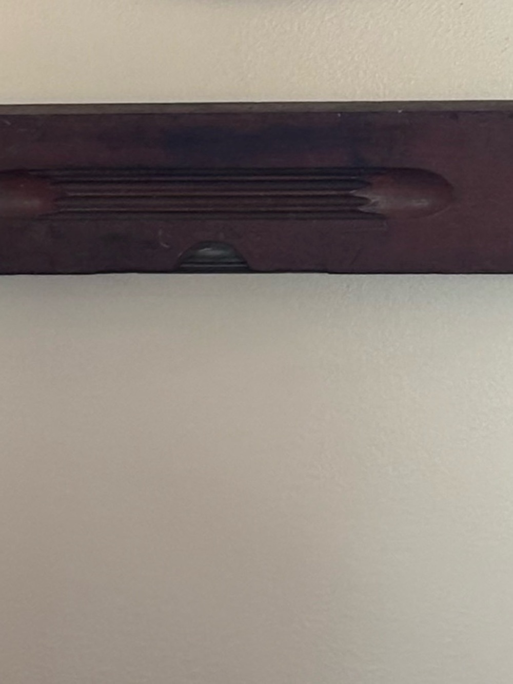 Amish made repurposed level coat hanger